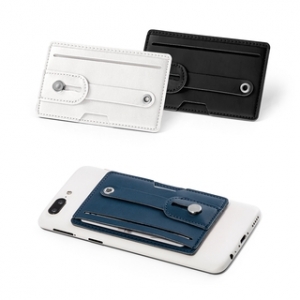 Porta cartões em PU para celular com proteção conta furto de informações de cartões por aproximação RFID