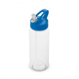 Squeeze garrafa de água academia atividades esportivas com tampa e canudo 610ml