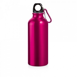 Squeeze garrafa de água academia fitness para malhar em Alumínio com Mosquetão - 500ml