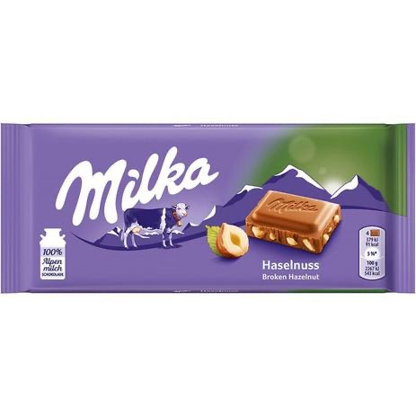 Milka Hazelnut (Avelã) 100g - Un