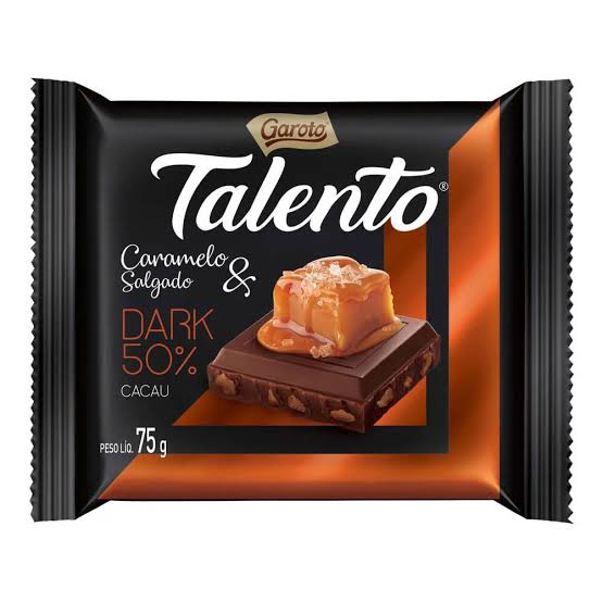 Talento Dark Caramelo Salgado 75g - UN