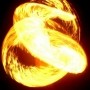DEL DIABLO -monkey fist fire swing - esfera SNAKE - BLACK KEVLAR