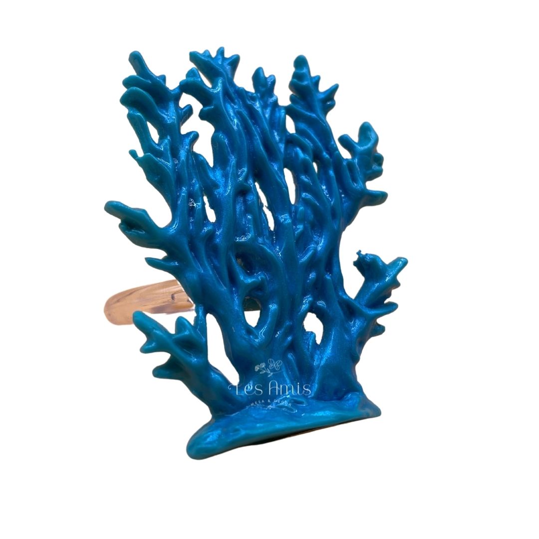 Porta Guardanapo Coral Azul