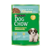 Dog Chow Sache Filhotes R/P Carne e Arroz 100g