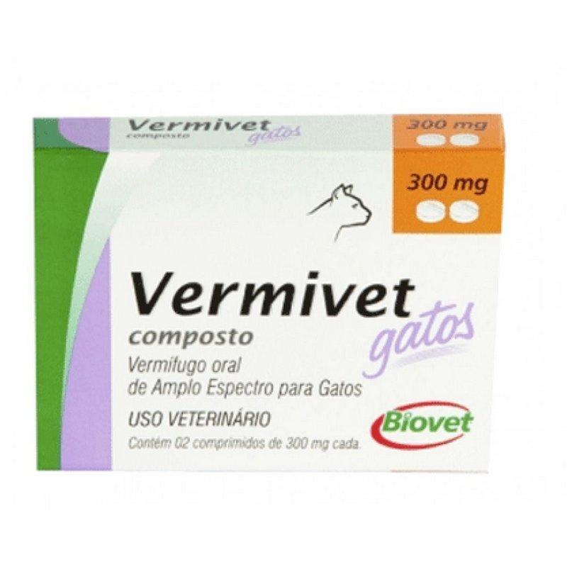 Biovet Vermivet Composto Gatos 2 Comprimidos
