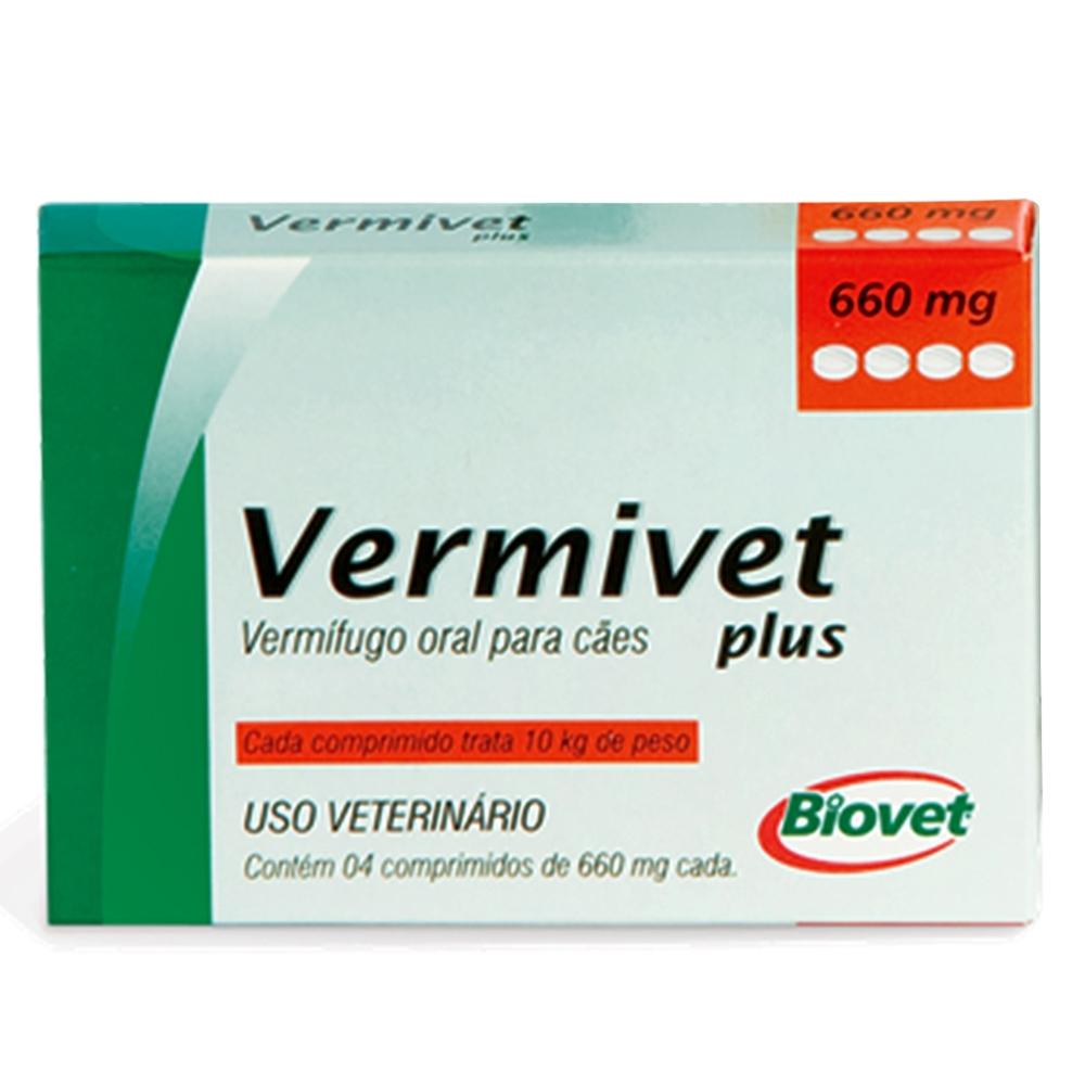 Biovet Vermivet Plus 660mg - 4 Comprimidos
