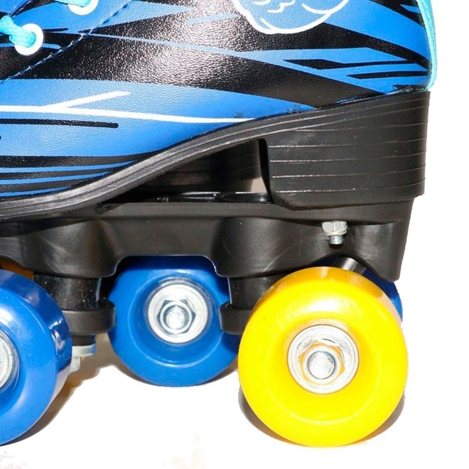 Patins 4 Rodas Roller Classico Azul N.30/31 Freio Frontal BW020AZ-30/31 Importway