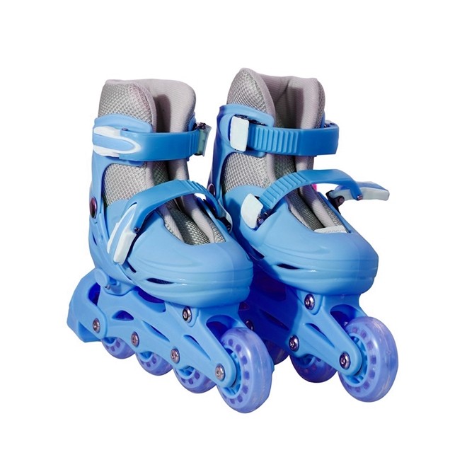Patins 4 Rodas Roller In Line Azul N.39/42 Grande BW018AZG Importway