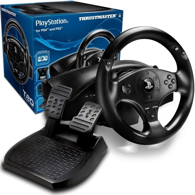 Volante Gamer Para Playstation 4 E Ps3 T80 Racing Wheel T80 Thrustmaster