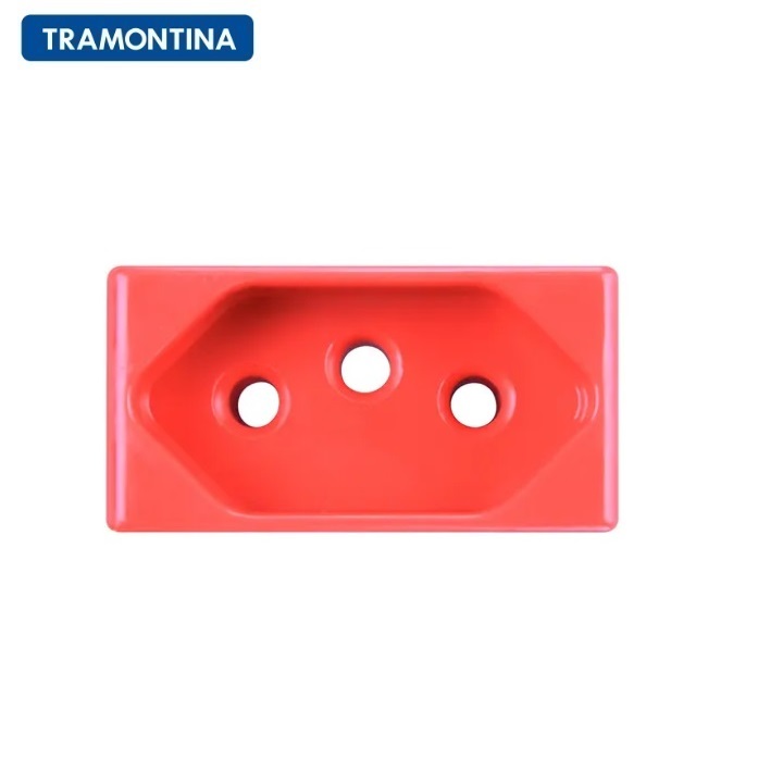 Módulo Tomada 2P+T  Tramontina  20A  250V  57115/033  Vermelho