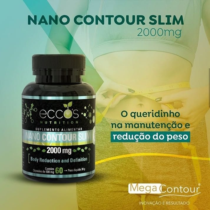Suplemento Alimentar - Nano Contour Slim 2000mg 60 Cápsulas - Eccos  Cosméticos Ecológicos ABC - Distribuidora Oficial da Eccos Cosméticos em SP