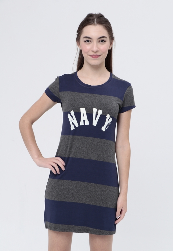 Vestido T-Shirt Navy - Metro & Co.