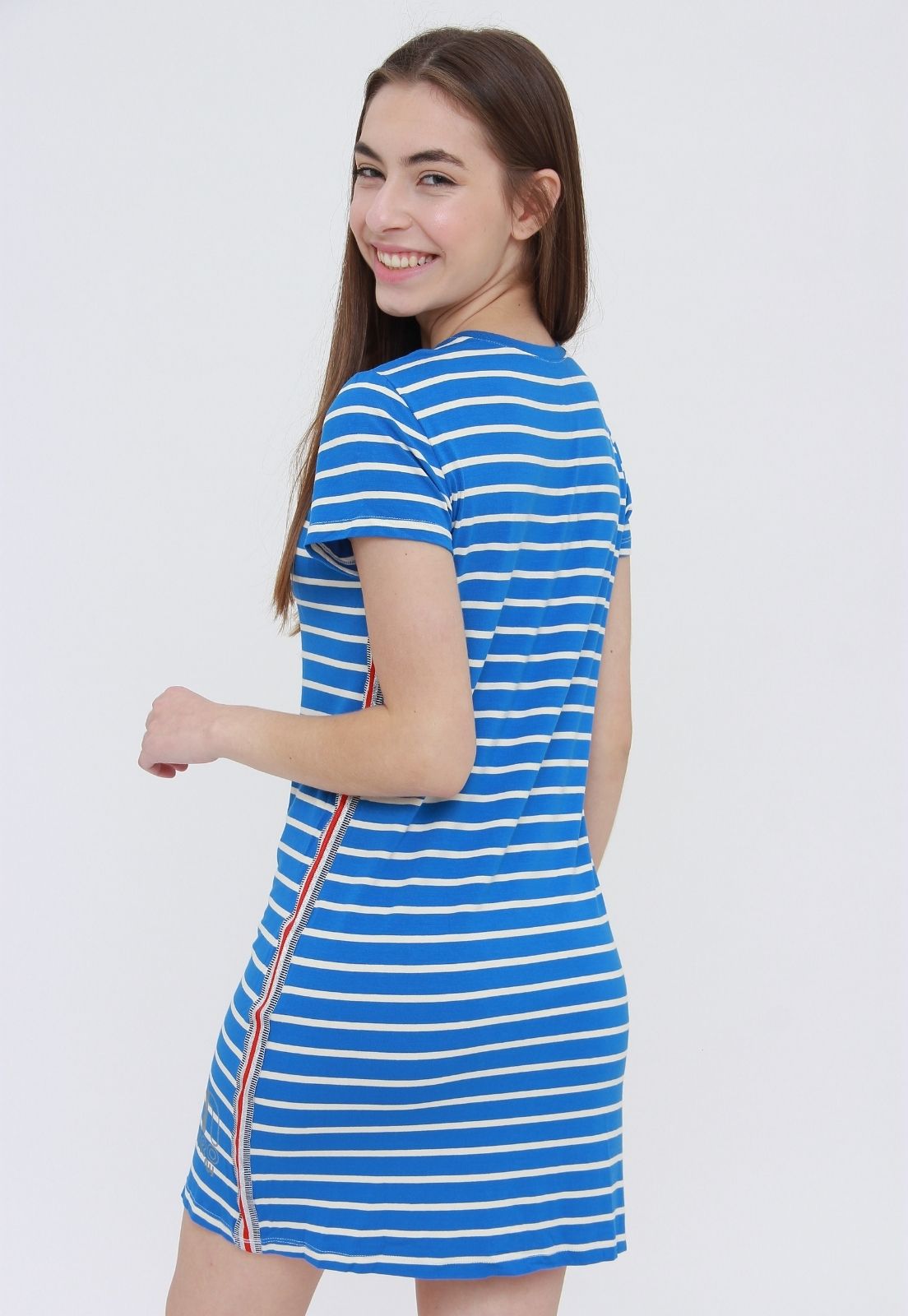 Vestido Tee Blue Stripes - Metro & Co.