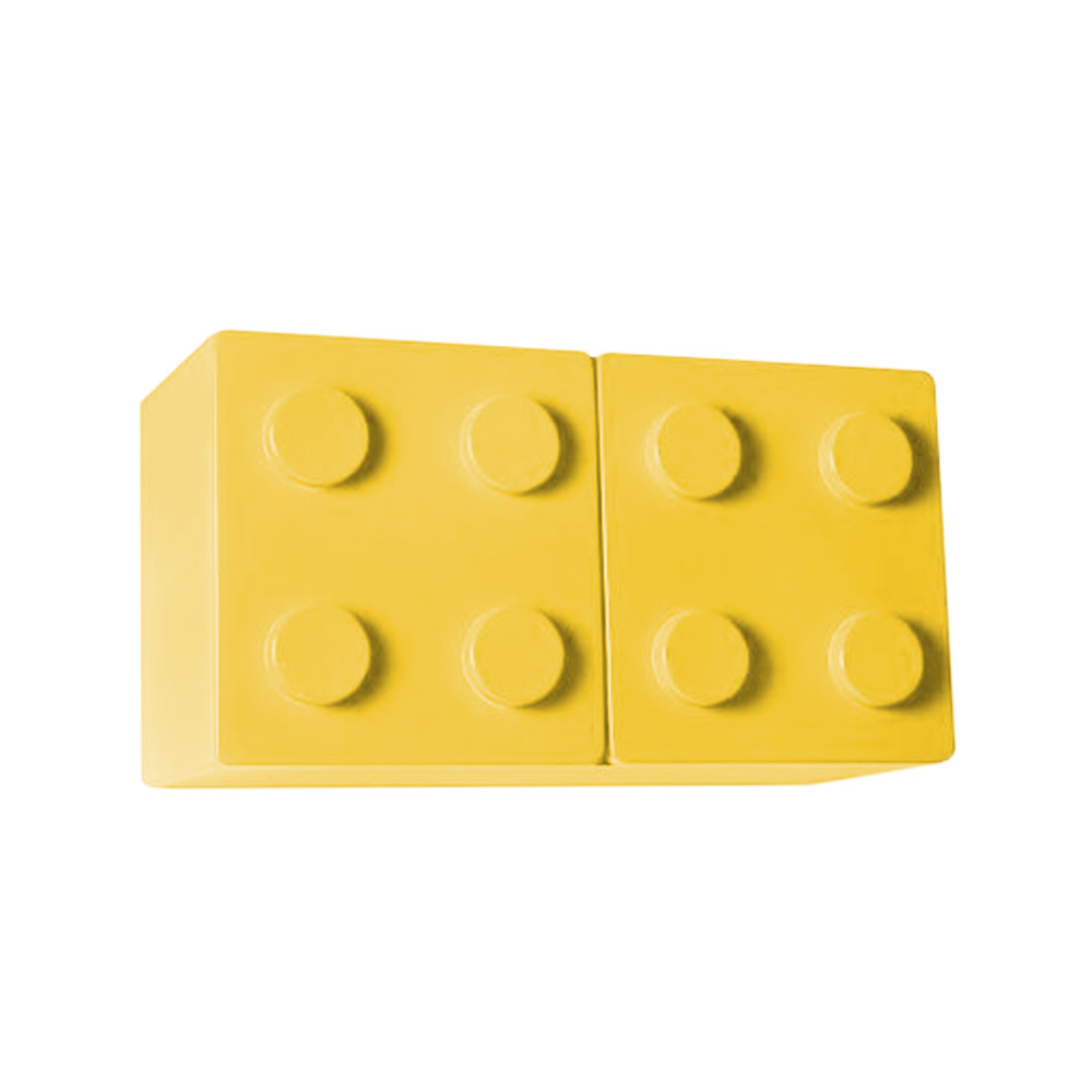 Nicho Decoratta Lego Retangular Amarelo