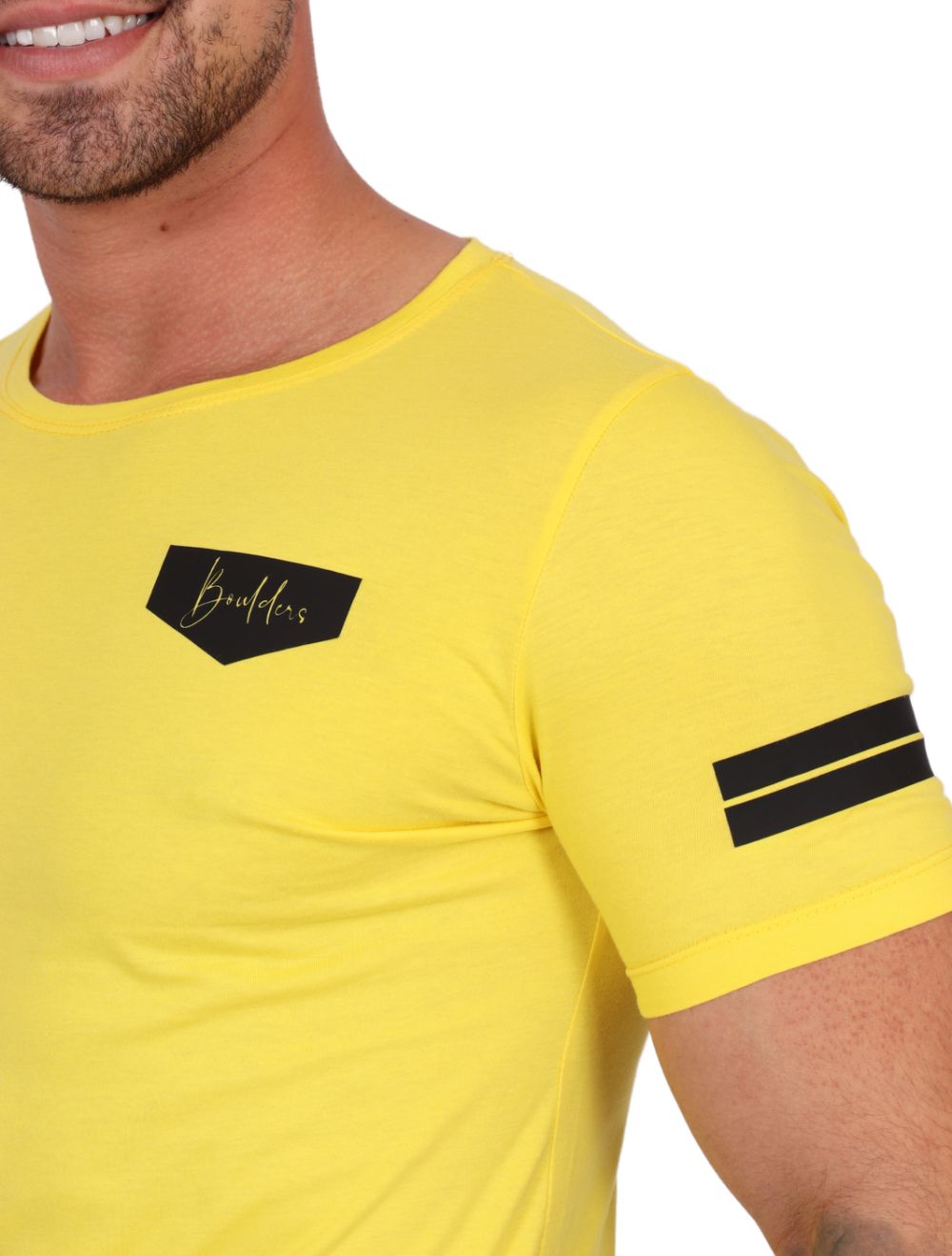 Camiseta Masculina LongLine Amarelo