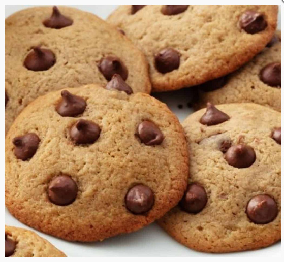 Cookies - delicioso biscoito de baunilha com gotas de chocolate
