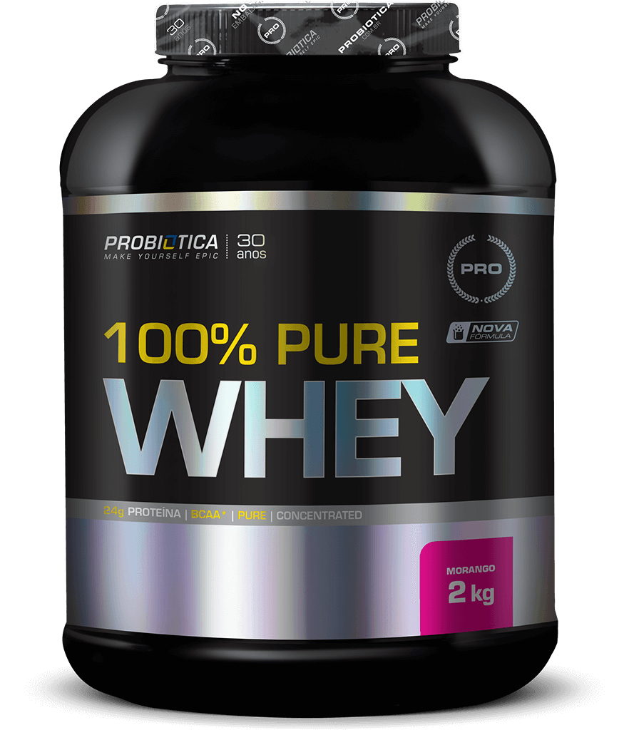 Whey Protein - 100% Pure - Pote 2kg - Sabores