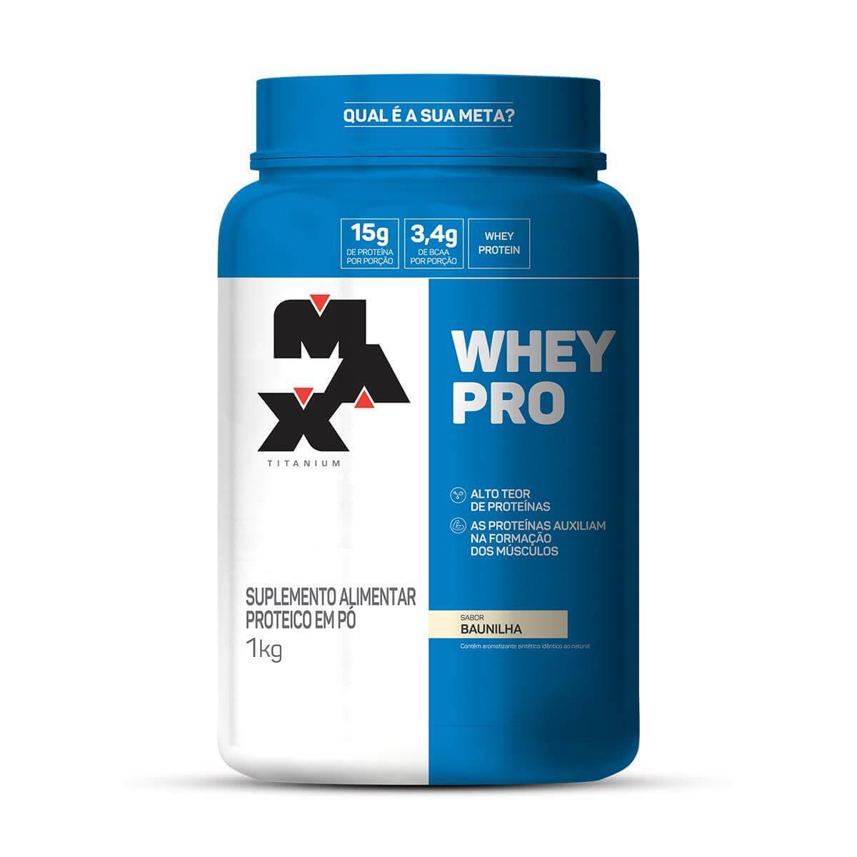 Whey Protein - Pró Max Titanium Pote 1Kg