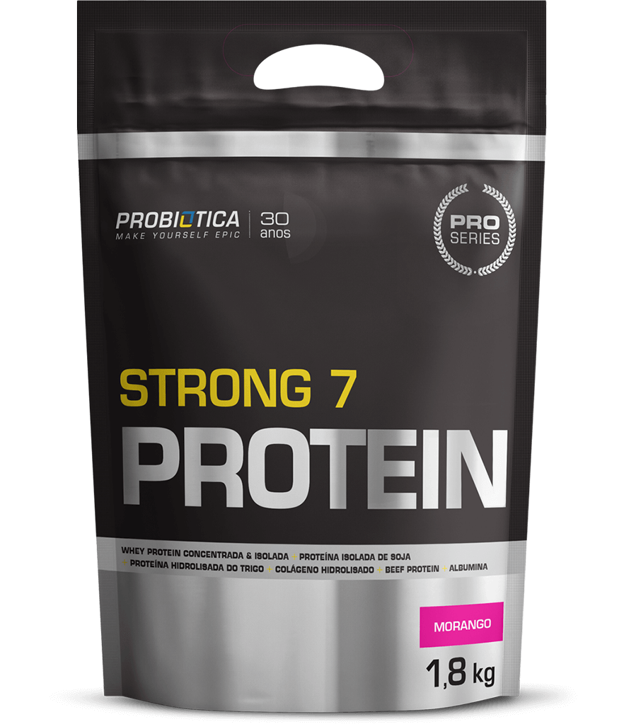 Whey Protein - Strong 7 Protein - Refil 1,8kg - Sabores