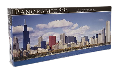 Quebra-Cabeças 350 peças - Panoramic - Chicago City Skyline