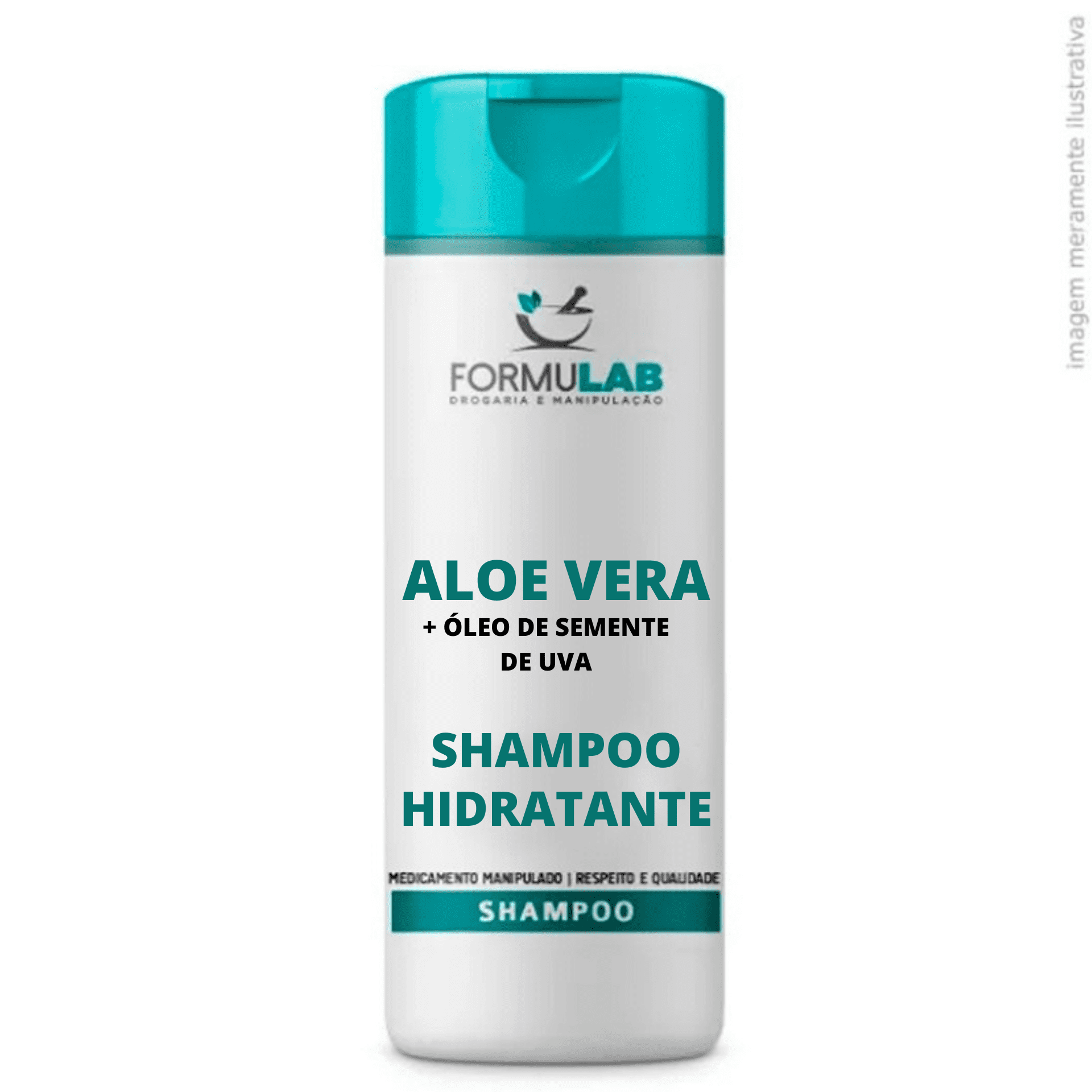Aloe Vera 5% + Óleo de Semente de Uva 2,5% - Shampoo Hidratante 120ml