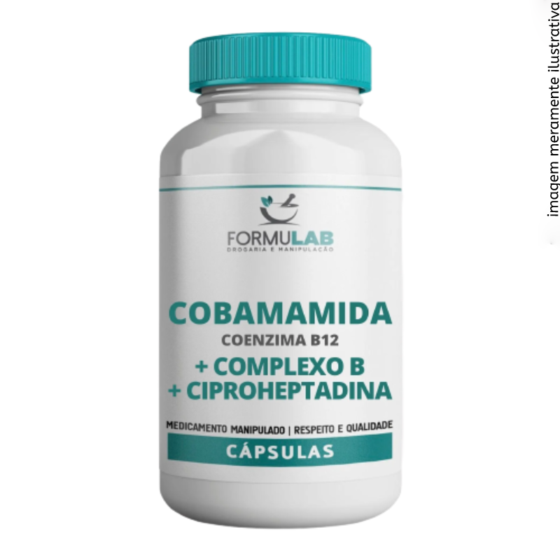 Cobamamida 4mg (Coenzima B12) + Complexo B - B1, B2, B3, B6, B9, B12 + Ciproheptadina 5mg