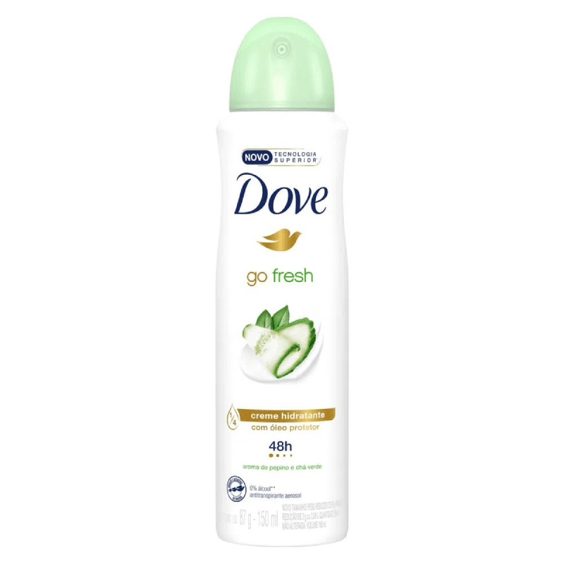 Desodorante Antitranspirante Dove Go Fresh (Pepino e chá Verde)- 150ml