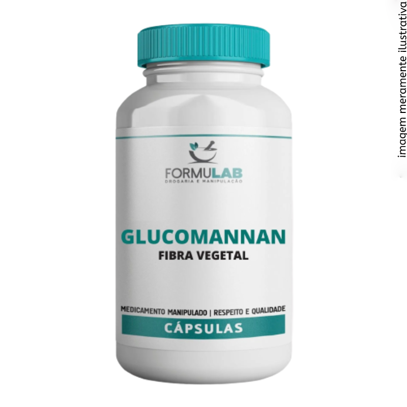 Glucomannan 500mg - Fibra Vegetal