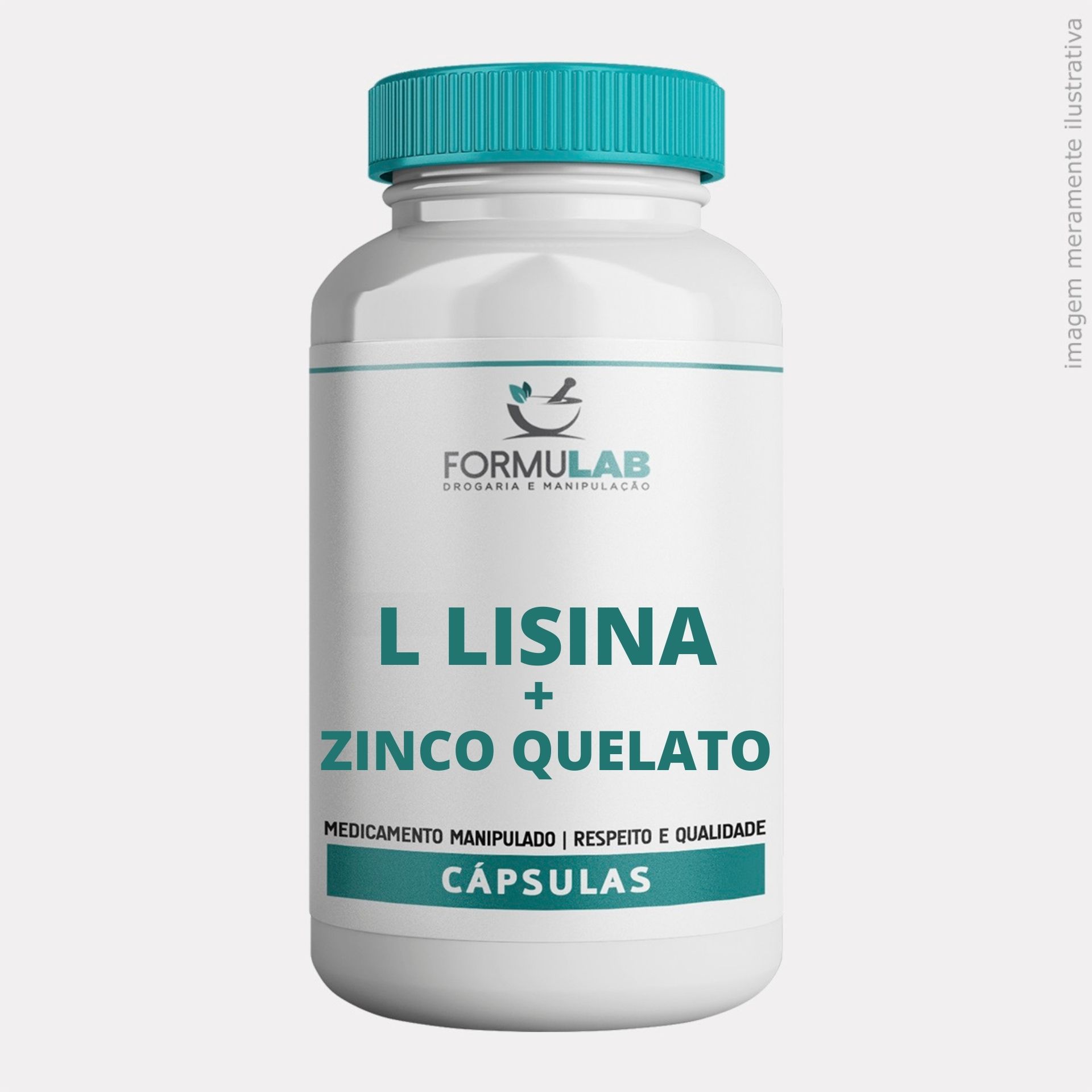 L Lisina 500mg + Zinco Quelato 25mg