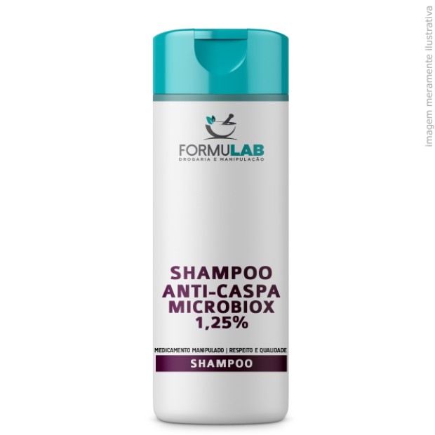 Microbiox 1,25% + Ácido salicílico 1% + D-Pantenol 2% - Shampoo Anticaspa