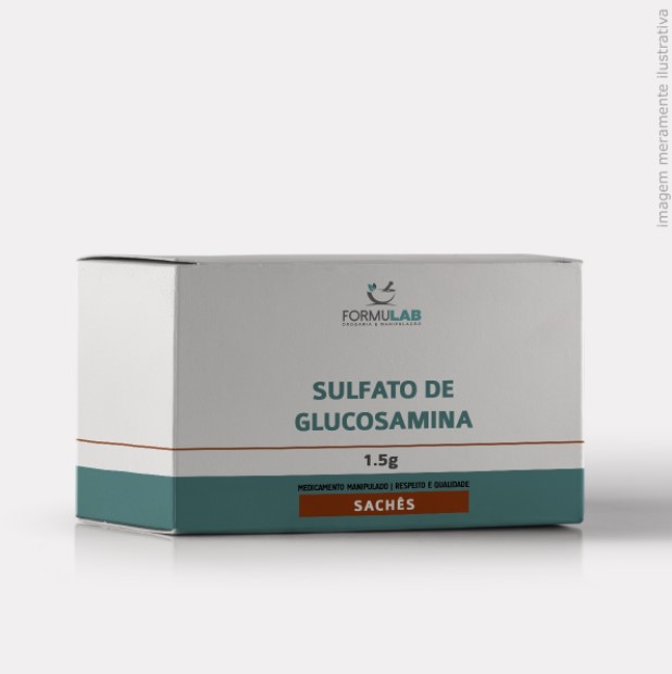 Sulfato de Glucosamina 1.5g em Sachê - Sabor Laranja