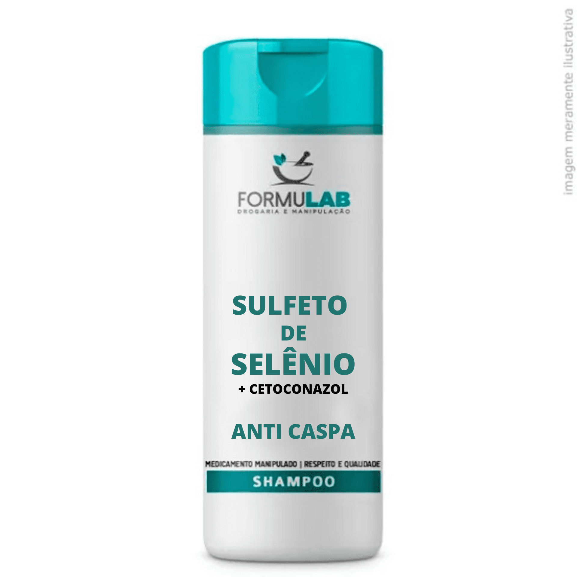 Sulfeto de Selênio 1% + Cetoconazol 1% - Shampoo Anti Caspa 120ml