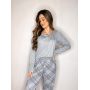 Pijama de botão inverno - XADREZ COM CHUMBO