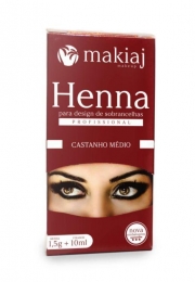 Henna Makiaj Castanho Médio