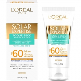 Protetor Solar L'Oréal Paris Solar Expertise Facial Toque Seco FPS 60 - 40g