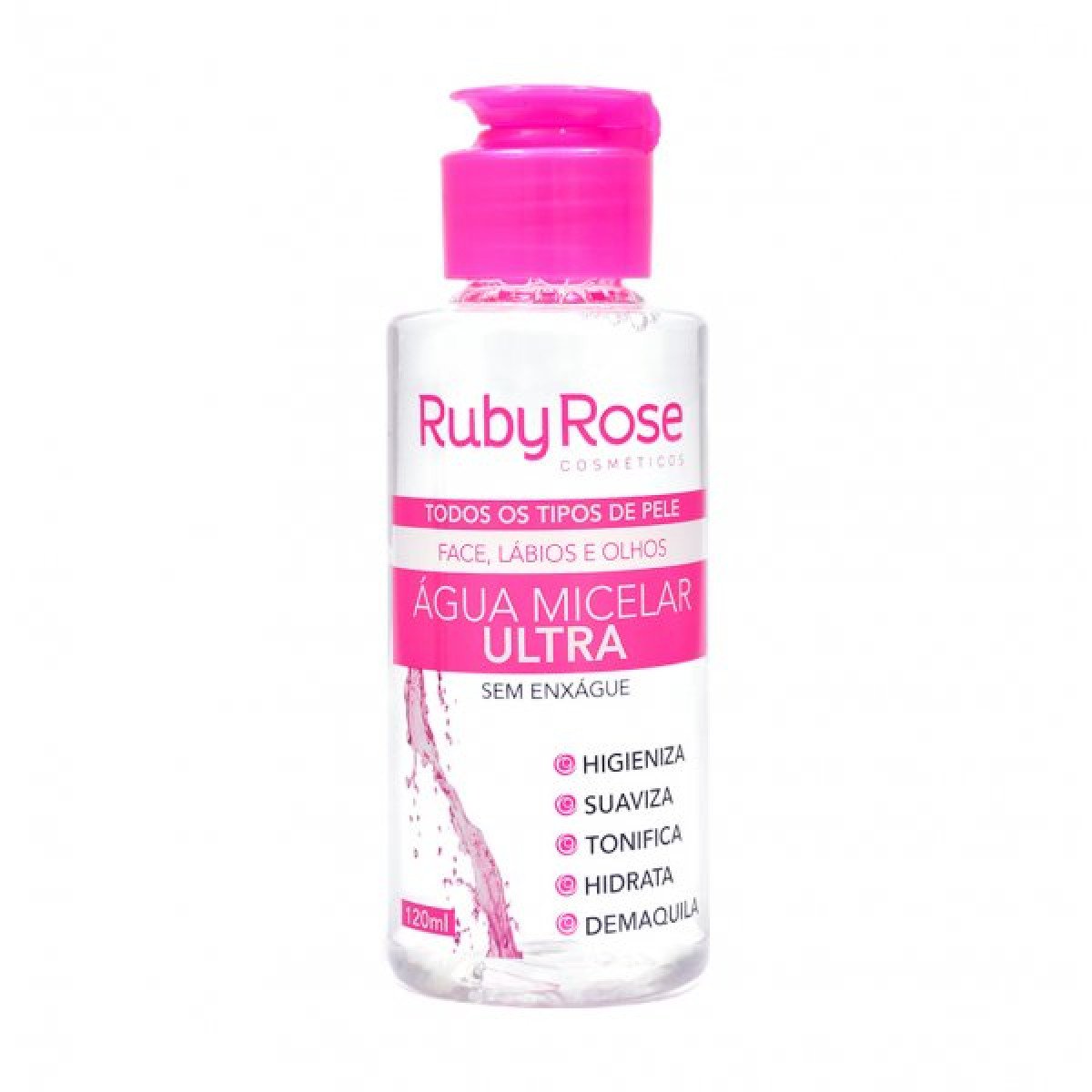Água Micelar Ruby Rose Todos Tipos de Pele -120ml