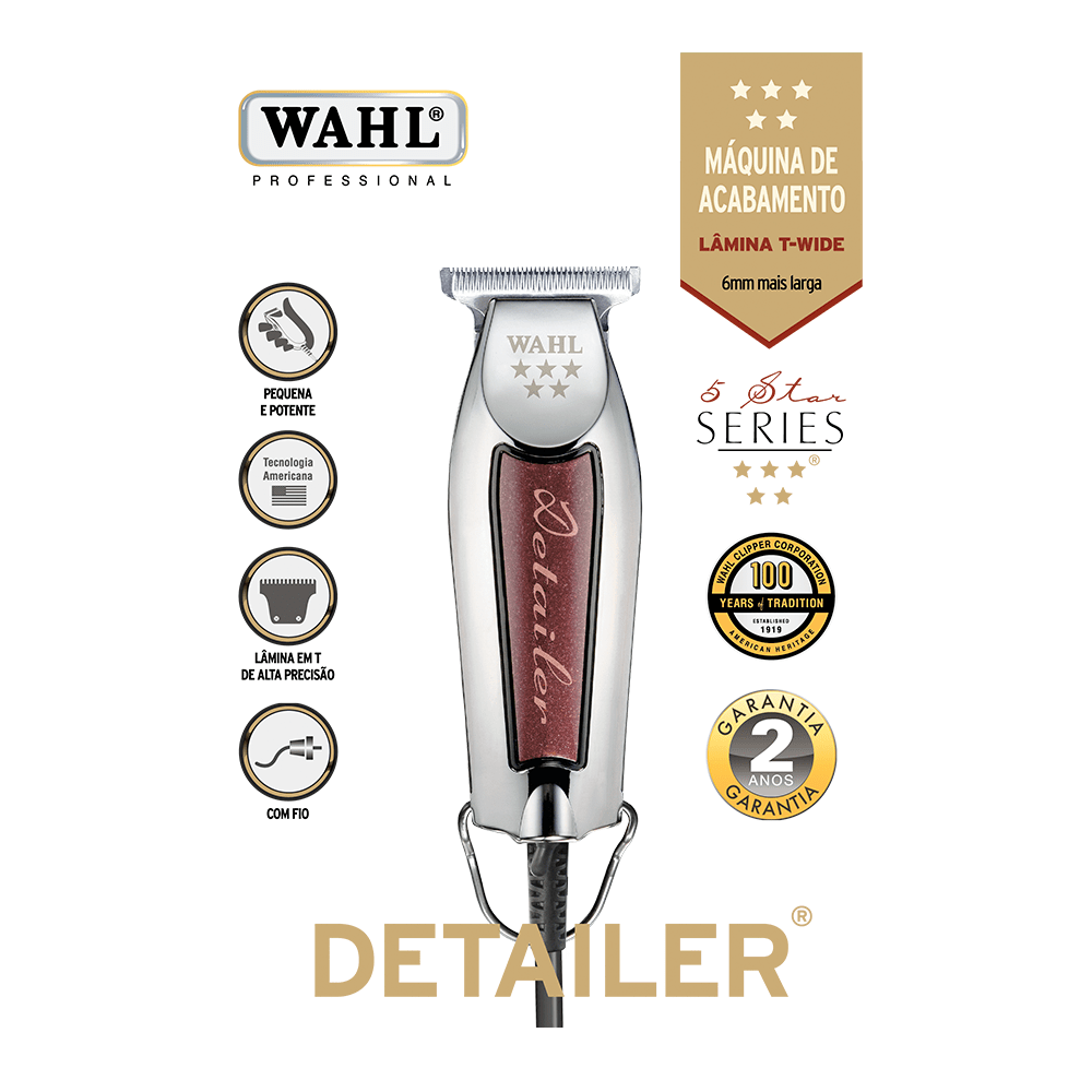 Máquina de Acabamento Wahl Detailer - Bivolt