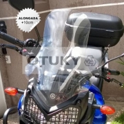 Bolha para Moto Ténéré 250 XTZ 2011 2012 2013 2014 2015 2016 2017 2018 Alongada +10cm Otuky
