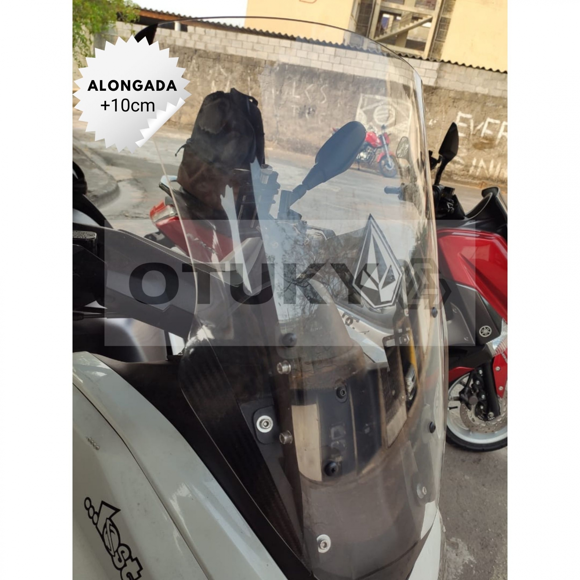 Bolha para Moto Nmax 160 2017 2018 2019 2020 Alongada +10cm Otuky