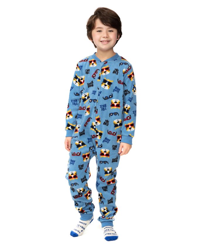 Macacão pijama infantil em plush  90608