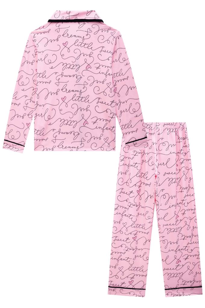 Pijama infantil blusa manha longa e calça em malha comfy - 50955