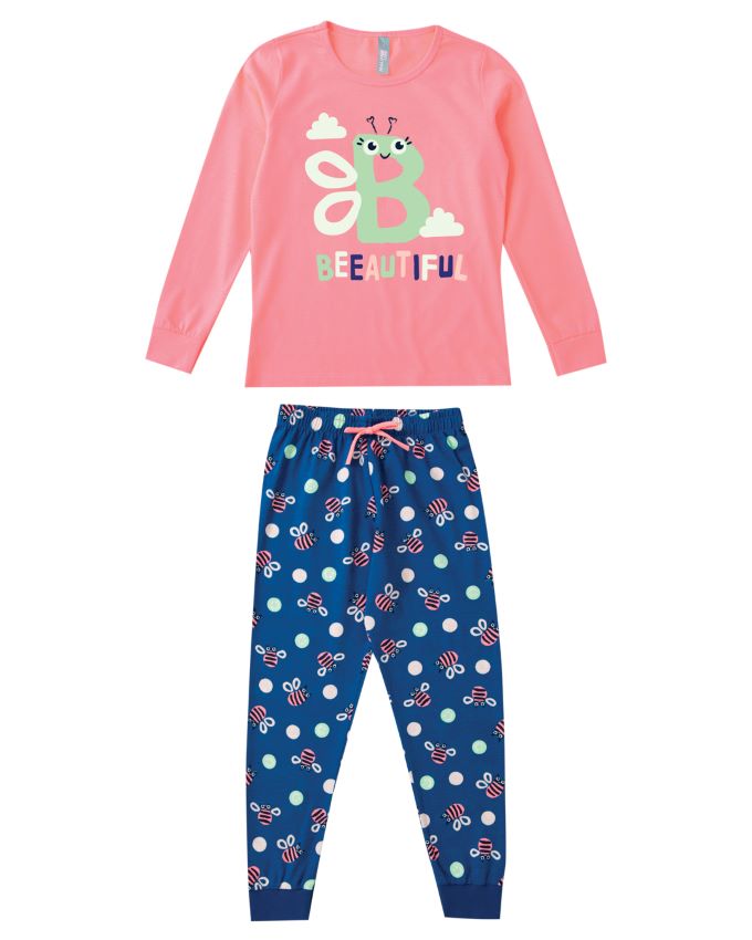 Pijama infantil menina beeautiful  91699