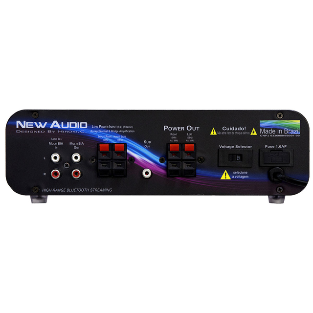 New Audio BIA200 - Amplificador 2.1 (saída SUB e Bluetooth)