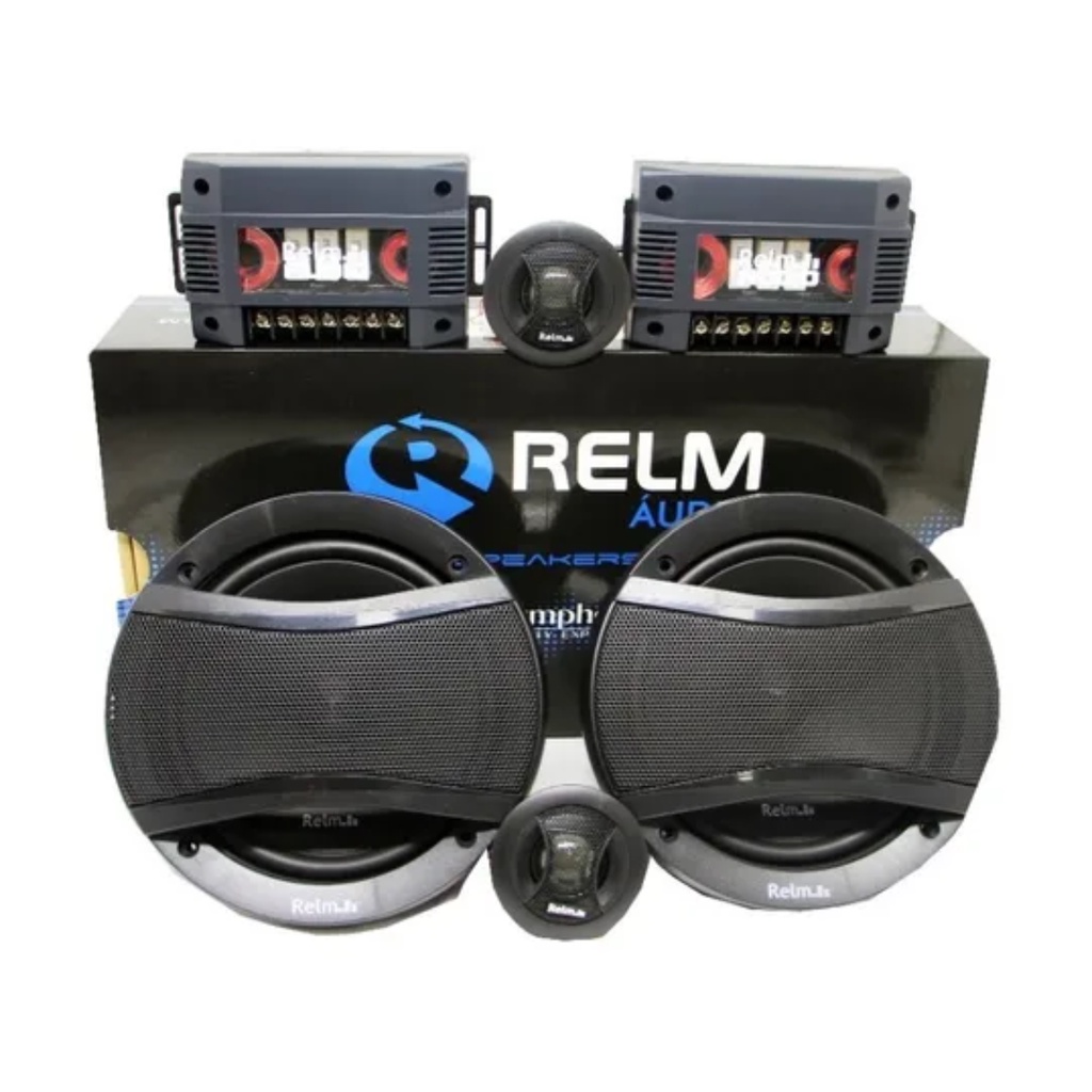Relm Symphony RS6.5F 2W - kit 2 vias 6" rebaixado (180w @ 4ohm)