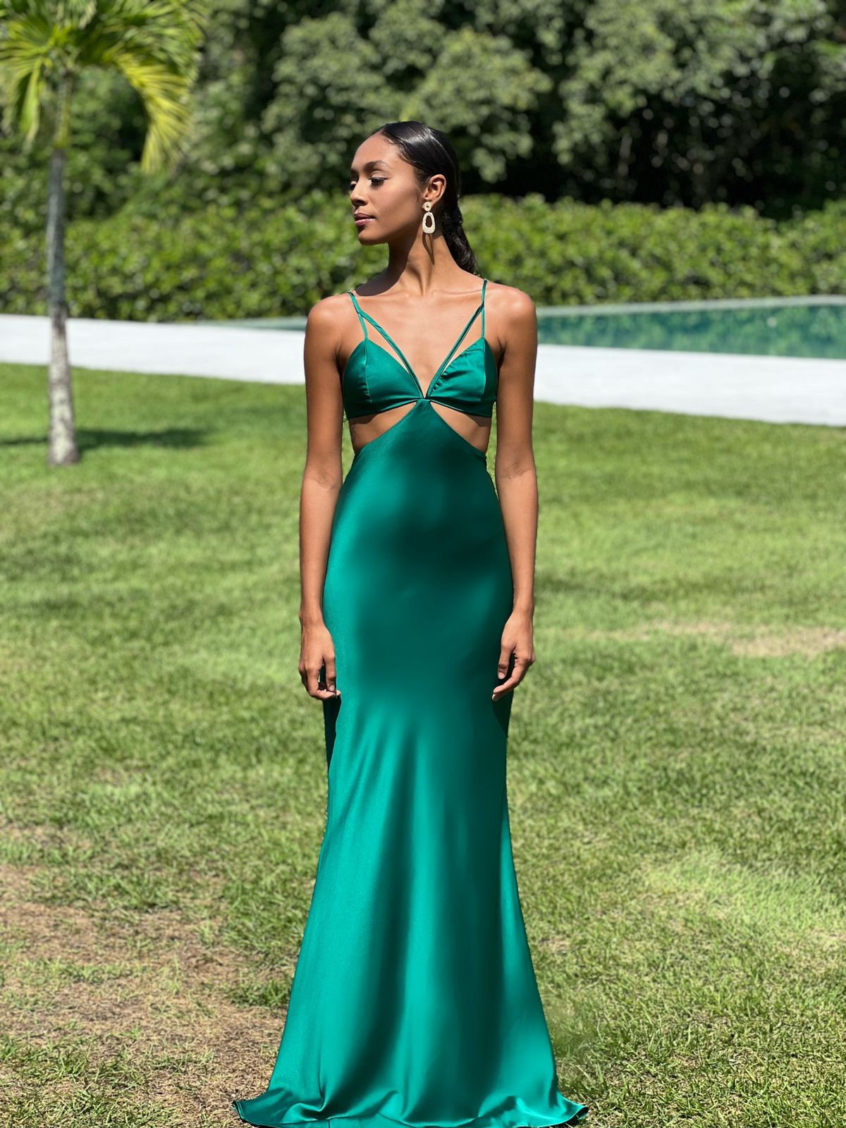Vestido Beverly Hills Verde Esmeralda