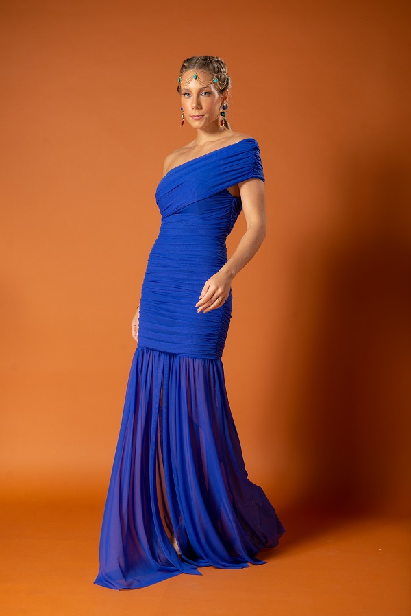 Vestido Viareggio Azul Royal