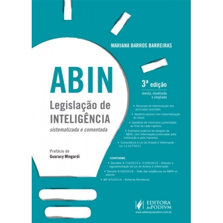 ABIN - Legislação de Inteligência Sistematizada e Comentada - 03Ed/19