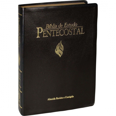 Biblia de Estudo Pentecostal Grande Luxo Preta