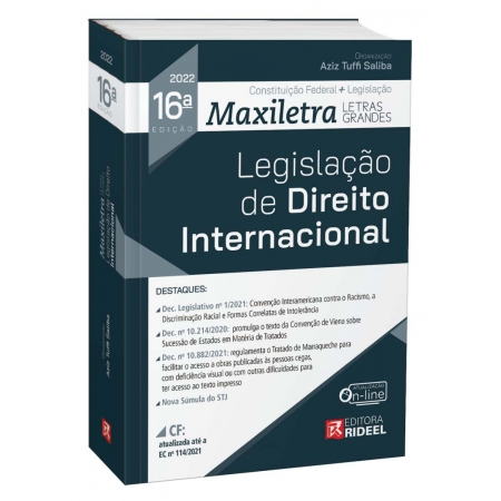 Legislação De Direito Internacional - Coleção Maxiletra - 16Ed/22