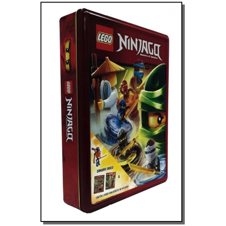 Lego Ninjago - Lata - Contem 2 Livros
